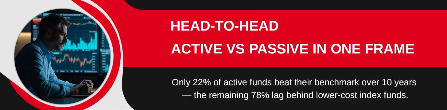 Managed vs Index Funds at a Glance - Head-to-Head Comparison